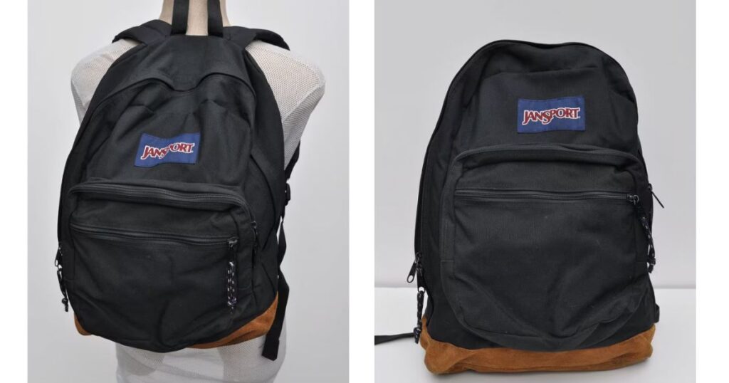 Wash Jansport Backpack With Suede Bottom