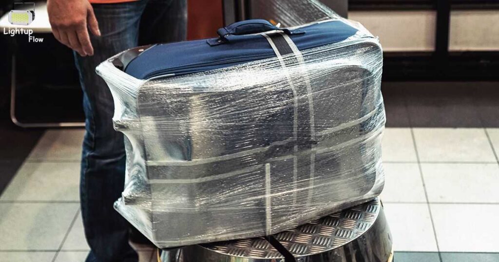 Wrap A Luggage Backpack For Flight